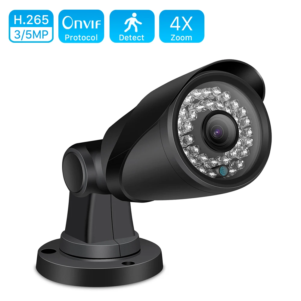 Водонепроницаемая IP камера Sony IMX307 H.265 4 МП 2 1080P 8 12 мм кратный зум POE иК 25 35 м ночное