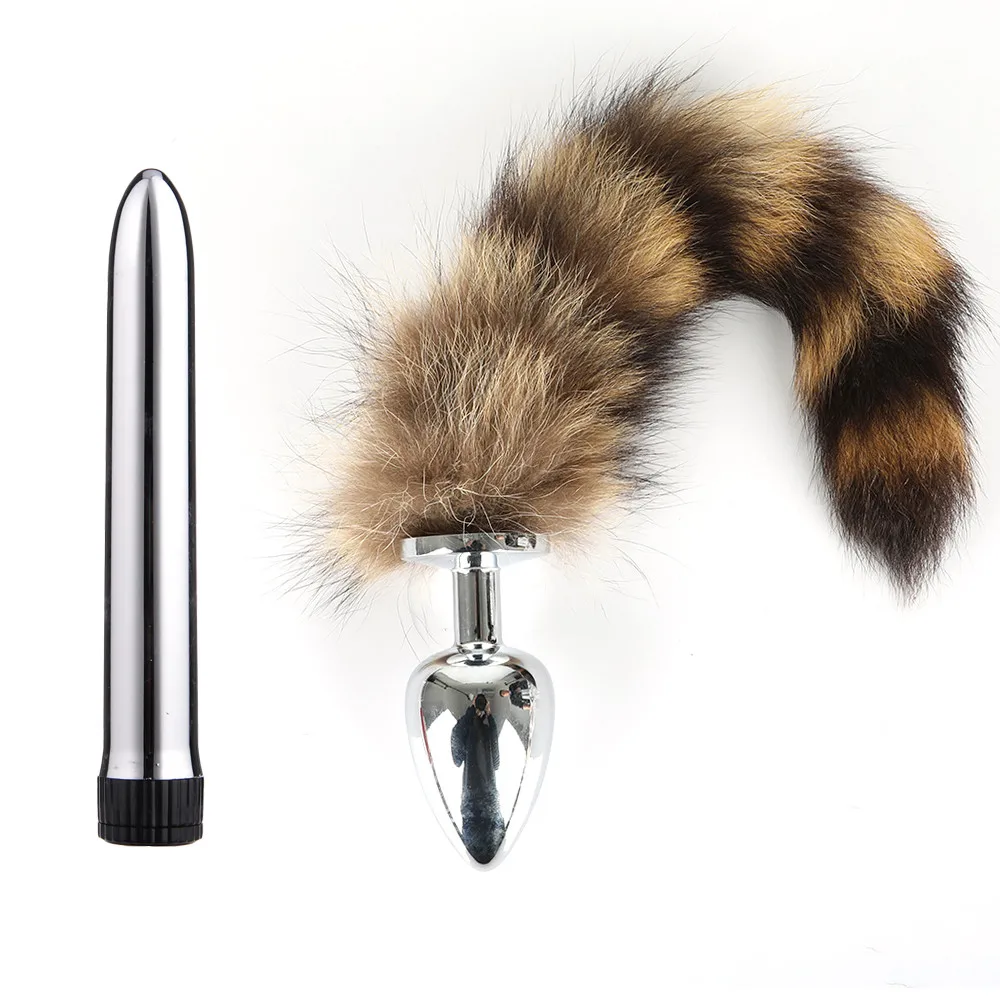 Anal Fox Tail Butt Plug Mini Bullet Vibrator Sex Toy for Women Clitoris Stimulatoion Adult Games Sex Products Female Masturbator (5)