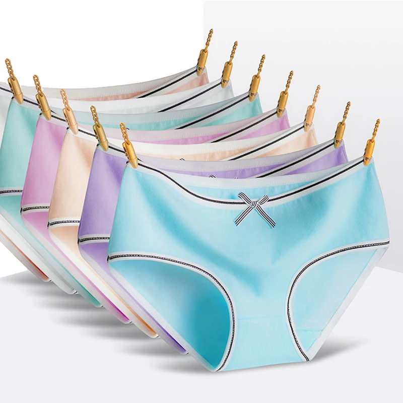 

Girls underpants cotton Pure color Bowknot girl antibacterial briefs sexy lingerie female casual Girls panties ladies underwear