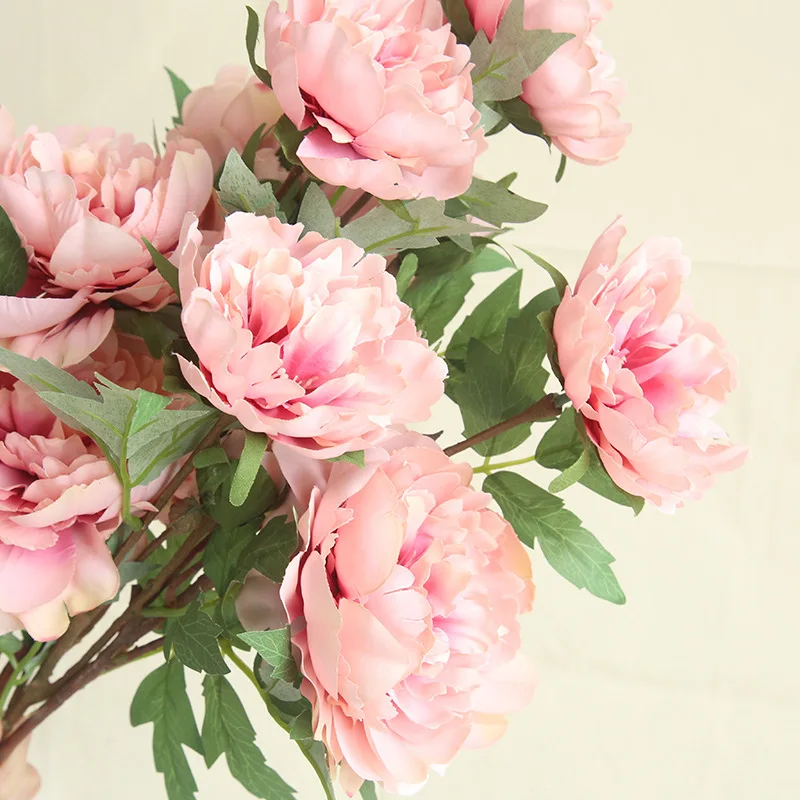 

Artificial Flower Peony Rose Fake Flower Wall Chinese-style DIY Wedding Home Party Office Hotel Desk Decoration Peony