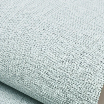 Light blue Утолщенные однотонные обои ПВХ для стен, спальни, гостиной, дивана, ТВ, фона, волокно, лен, рельефная текстура, обои - Цвет: Light blue