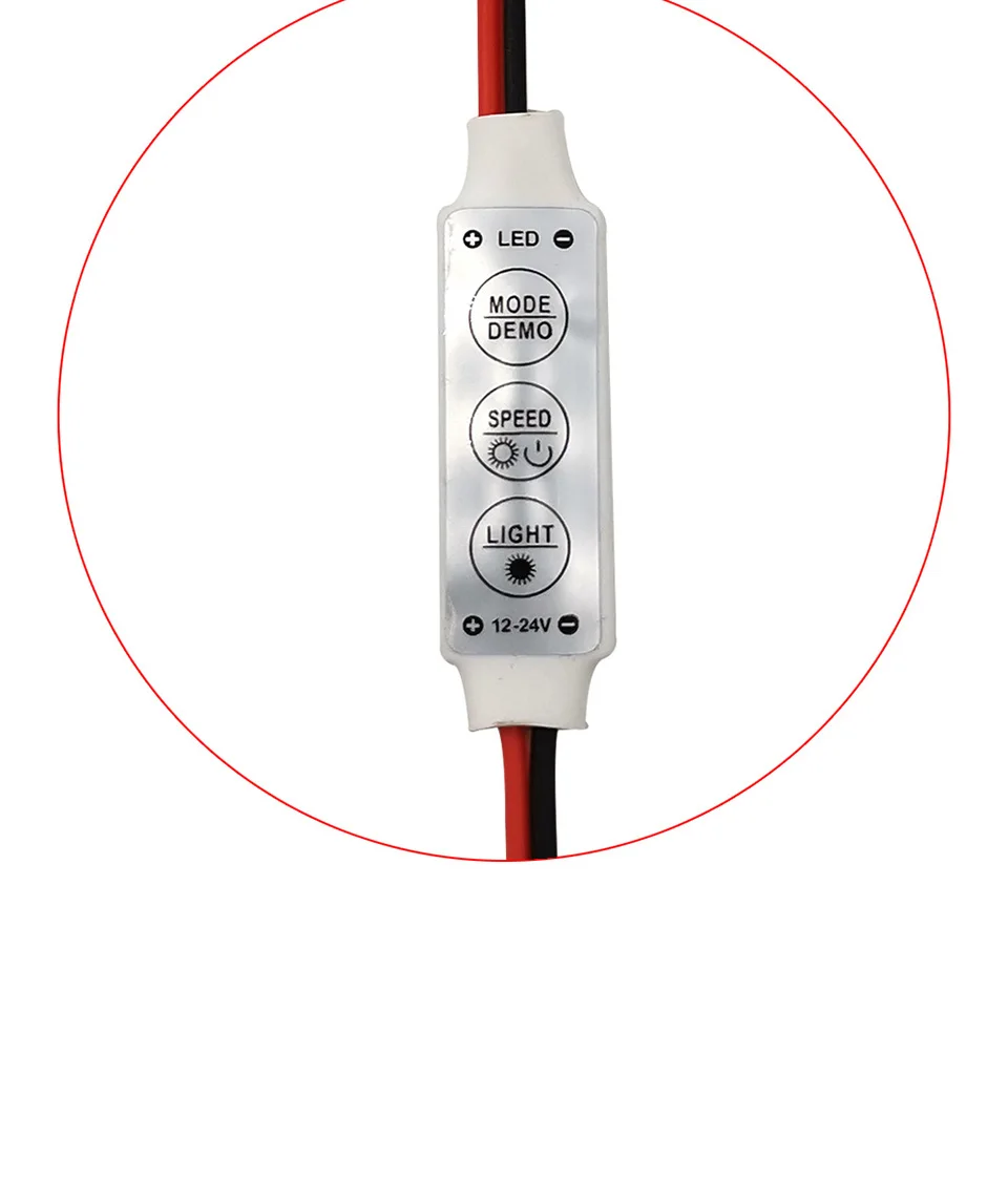 24V 12V Мини 3 ключа одинарный Цвет светодиодный контроллер Яркость диммер для Светодиодные ленты светильник лампочка 3528 5050 Светодиодные ленты s светильник ing "сделай сам"