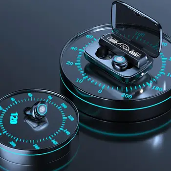 

New V5.1 Wireless In-Ear Earphone M17 TWS Wireless Bluetooth Headset with Microphone LED Display HiFi Stereo Gaming Headphone