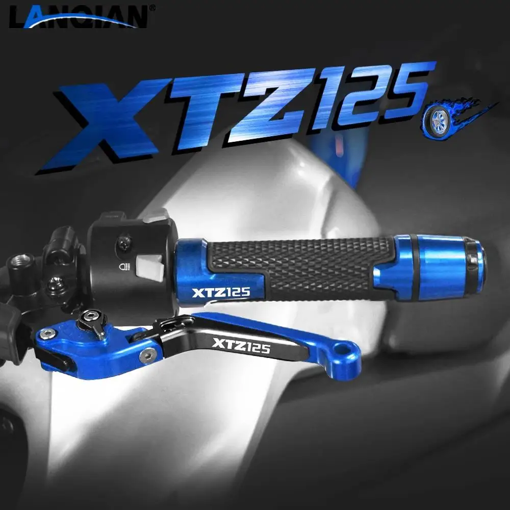 

Motorcycle CNC Adjustable Foldable Brake Clutch Levers Handle Grips Caps For Yamaha XTZ125 XTZ 125 2014 2015 Accessories