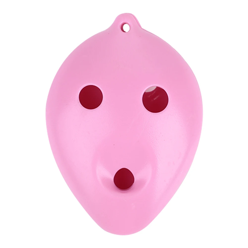 Pink Керамическая пластиковая фарфоровая флейта ocarina C Tune практичная профессиональная Фарфоровая керамика прочная 6 отверстий белая глина Crackle - Цвет: Pink