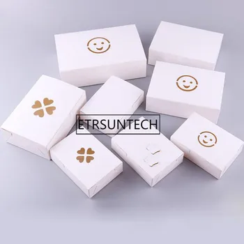 

200pcs Disposable kraft paper Fried Chicken Wings Popcorn Dessert storage Box takeout box candy fruit packaging boxes