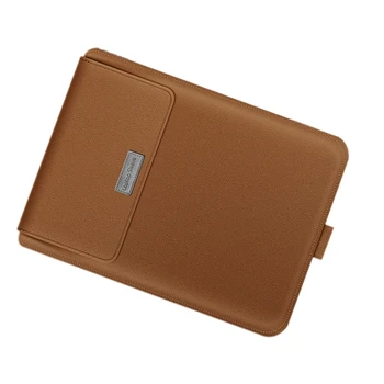

PU Leather Folding Bracket, Laptop Cover, Soft and Thin, Suitable for 13-Inch Mac Book Computer Bag(Brown)