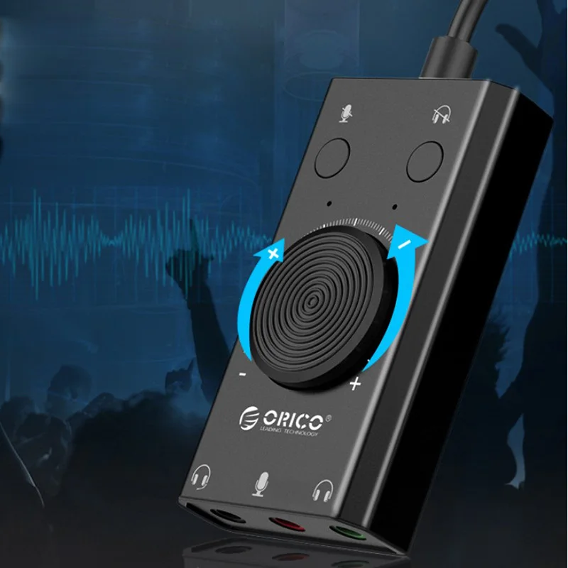 Orico USB External Sound Card Converter Desktop Computer Notebook External Headphones Sound Card Free Drive