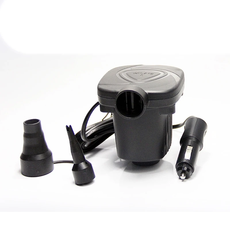 Bomba de ar Bicos para Infláveis Bomba de ar do Carro Inflador com 2 Elétrica Jangada Barco Cama Colchão do Carro Portátil Compressor 12v dc Mod. 187658