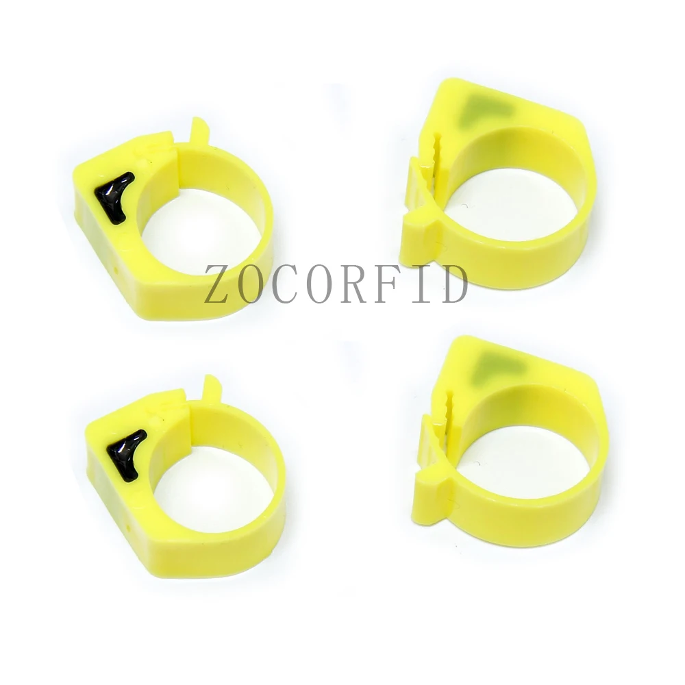 RFID tags stickers 125KHZ frequency TK4100/EM4100 chips Chicken, duck, pigeon foot ring Transponder RFID tags
