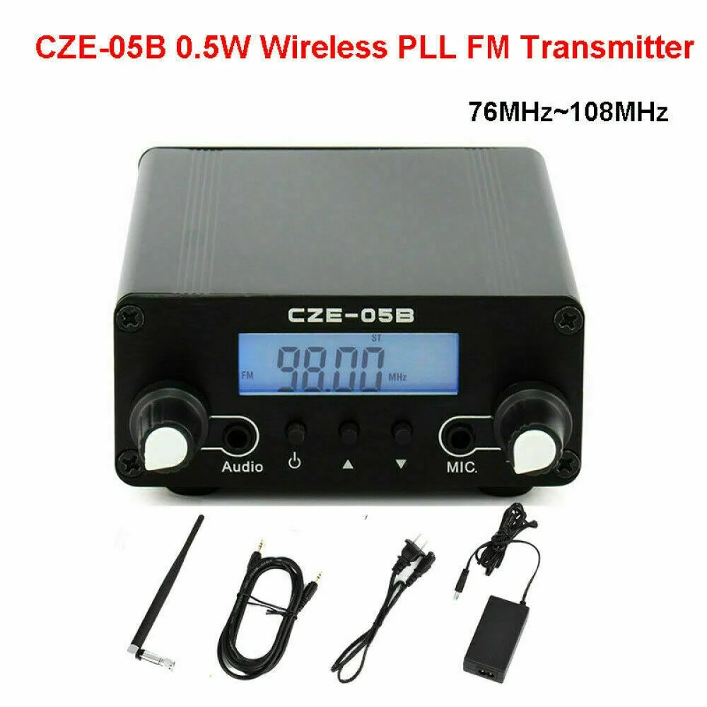CZE05B wireless broadcast system FM stereo transmitter transmitter 12V