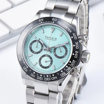 

Top Brand Luxury Parnis 39mm Quartz Chronograph Watch Men Waterproof Sapphire Crystal MIYOTA VK64 Movement Men's Watch