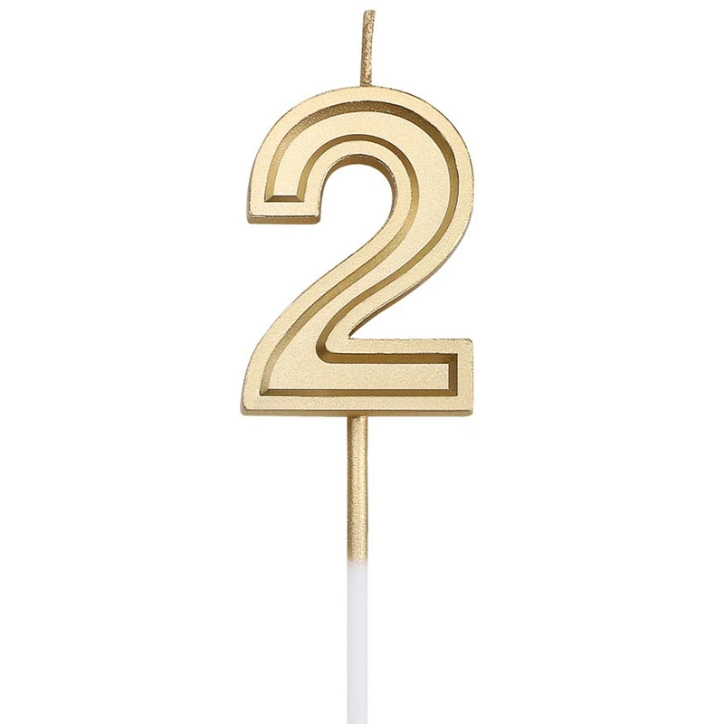 От 0 до 9 цифр день рождения s цифры золотые блестящие свечи для торта Топпер украшения для вечерние дети взрослые