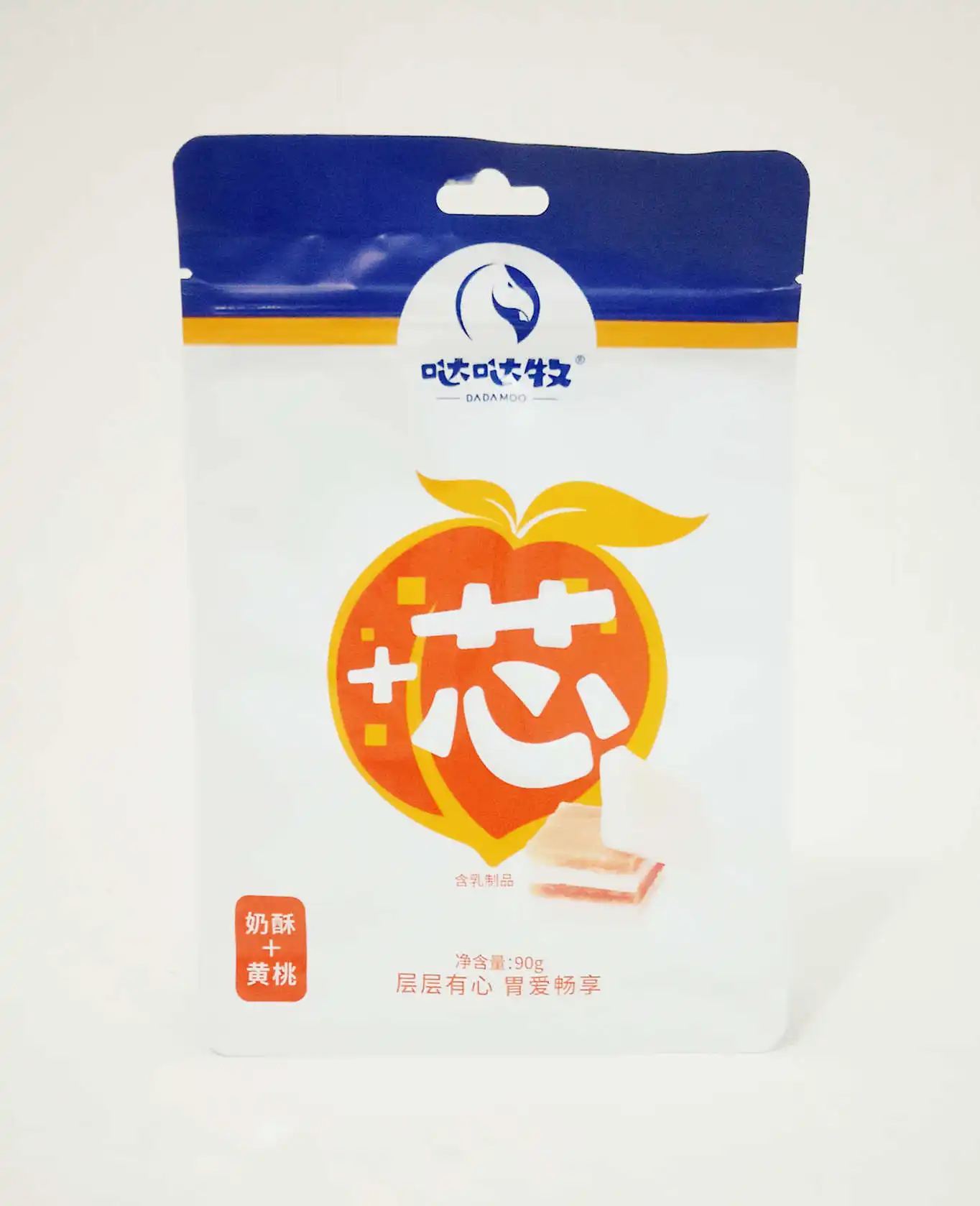 

Casual Snacks, Cheese Sandwiches, Inner Mongolia Dairy Milk cake Yellow Peaches Sandwich 90g/bag Healthy snacks