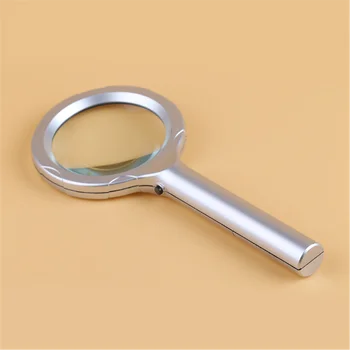 

BIJIA 6 LED 2X Lens Reading Optical Magnifier Plastic Handle Frame Hand-held Lamp 8B-3