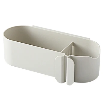 

Bathroom Storage Space Saving Comb Holder Shampoo Punch Free Self Adhesive Makeup Universal Hair Dryer Rack ABS Hotel