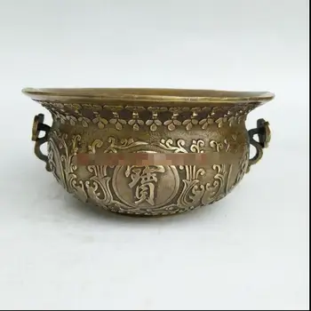 

+++++A cornucopia of copper ornaments lucky draw Fengshui bronze copper incense burner