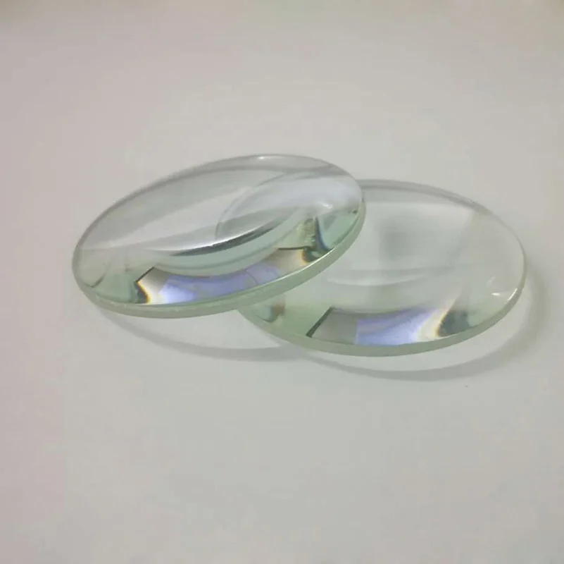 2pcs 40mm Optical Glass Focal Length Optics Double Convex Lens Focus 100mm Physical Experiment Bi-Convex lens | Инструменты