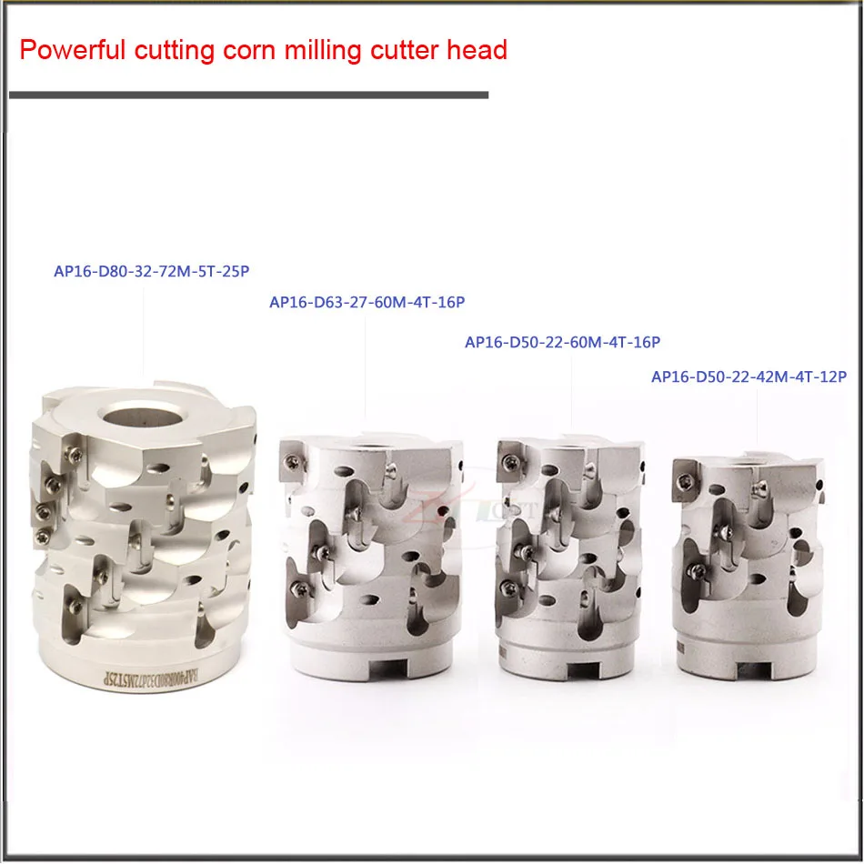 BAP400R 50/63/80/100mm Corn Milling Cutter Plate Vertical Cutter Head for APMT1604 High power cutting rough milling cutter bar