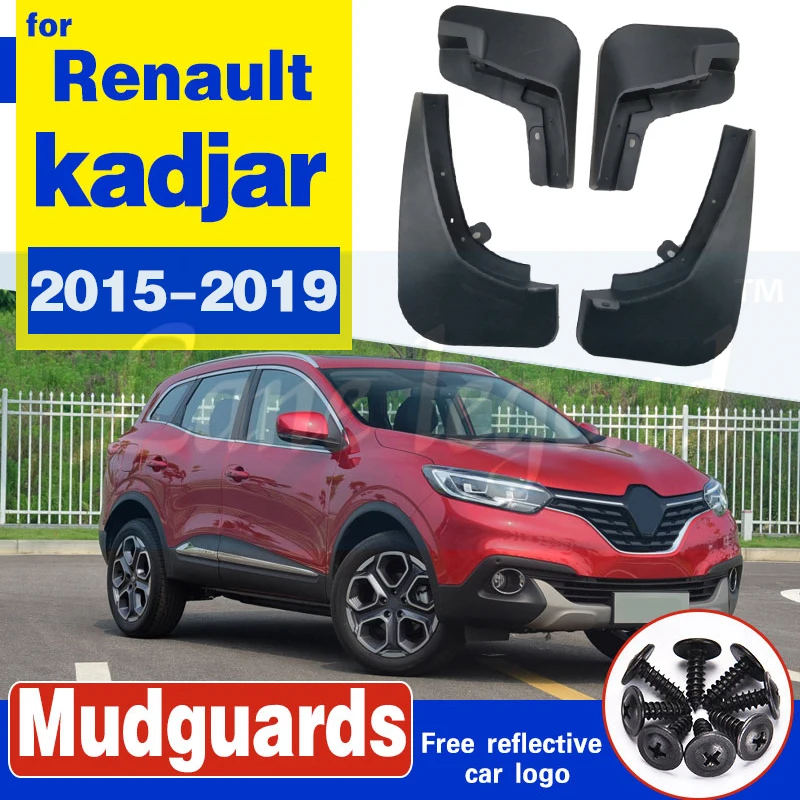 

Set Molded Mud Flaps For Renualt Kadjar 2015-2019 Mudflaps Splash Guards Mud Flap Mudguards Fender Front Rear