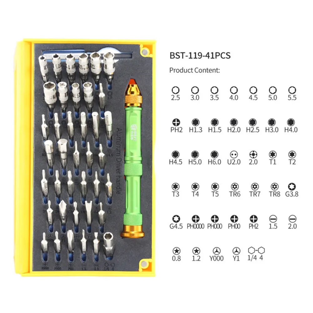 64 Pcs Pliers Spudger Portable Solder Wick Lever Piece Practical Tool Bag Screwdriver Set Multipurpose Alloy Disassemble