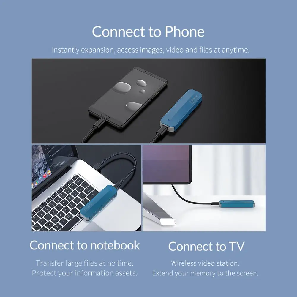  ORICO M2 NVME Externe SSD festplatte 1TB SSD 128GB 256GB 512GB M.2 NVME SSD Tragbare SSD Solid Stat