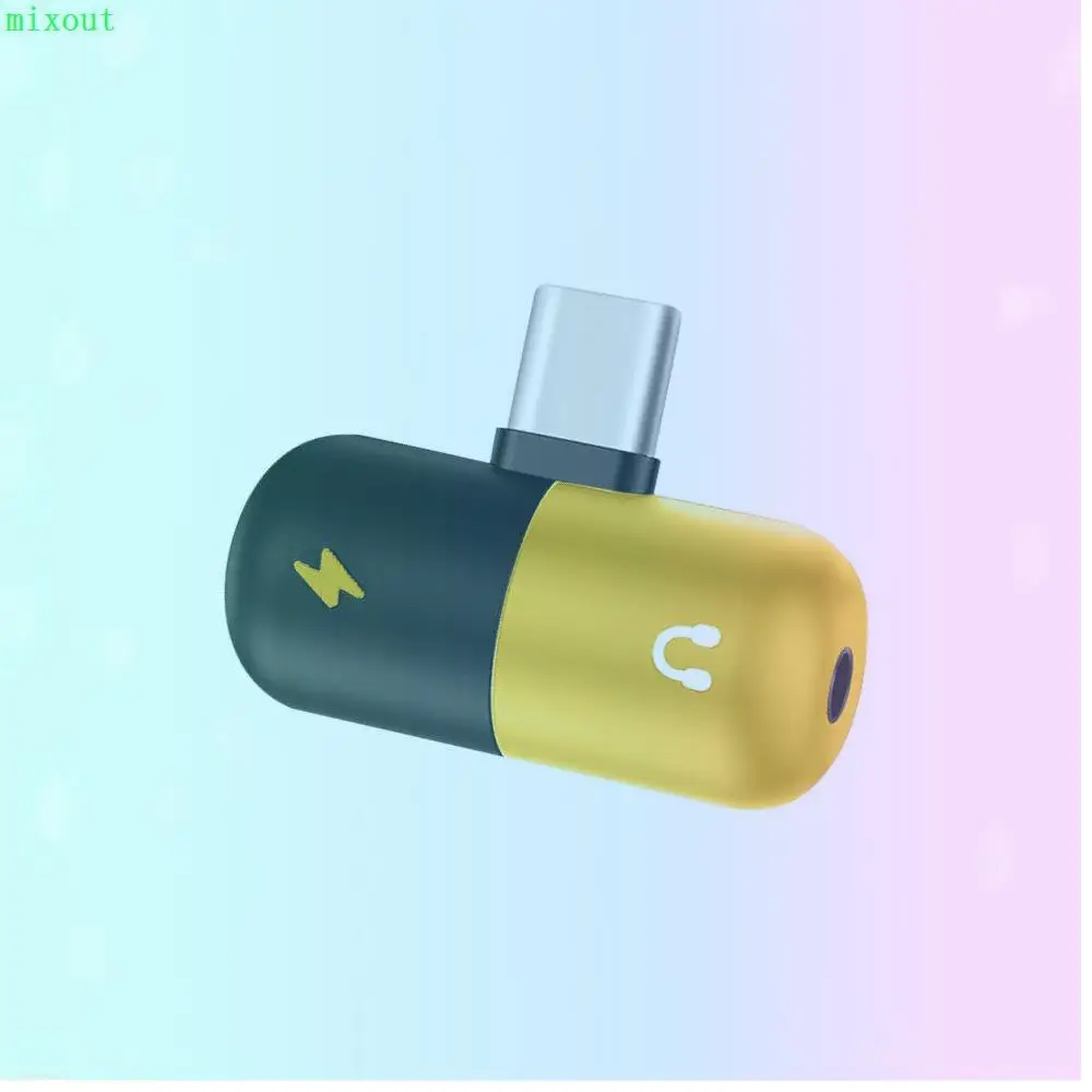 

mini Type C To 3.5 mm Earphone Adapter Charging Audio Cable Converter Type C Splitter Headphone Adapter For Xiaomi Type C