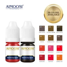 

AIMOOSI 5ml Tattoo Microblading Ink Pigment Paint For Semi Permanent Body Eyebrows Eyeliner Lip Tint Makeup Consumables Supplies