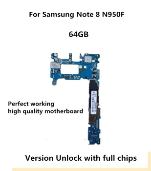 

Tested Unlocked Logic used Board for Samsung Note 8 N950F / N950FD Motherboard 64GB Full Function Mainboard