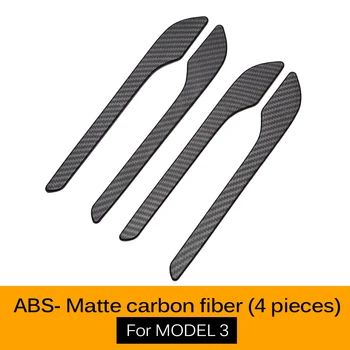 

TiOODRE 4Pcs Anti-Scratch Auto Door Handles Stickers Door Handles Popular Protector Decal Warning Tape Strips for Tesla Model