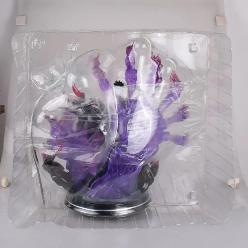 Наруто GK Uchiha Sasuke Susanoo может светильник боевые сцены Статуя Статуэтка из ПВХ фигурка Коллекция Модель игрушки X3748
