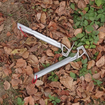 

Tent Hammer Lightweight Aluminum Handle Stainless Steel Hammer Outdoor Mountaineering Camping Tent Nail Puller for Durability