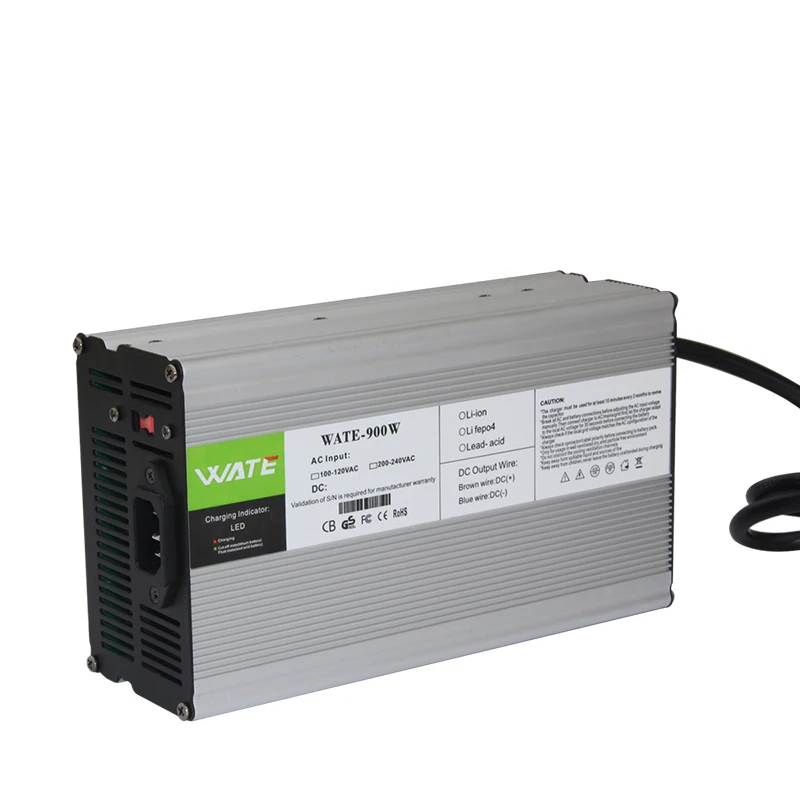 67.2V 10A Charger 60V Li-ion Battery Smart Charger Used for 16S 60V Lithium Battery Input 220V Aluminum case