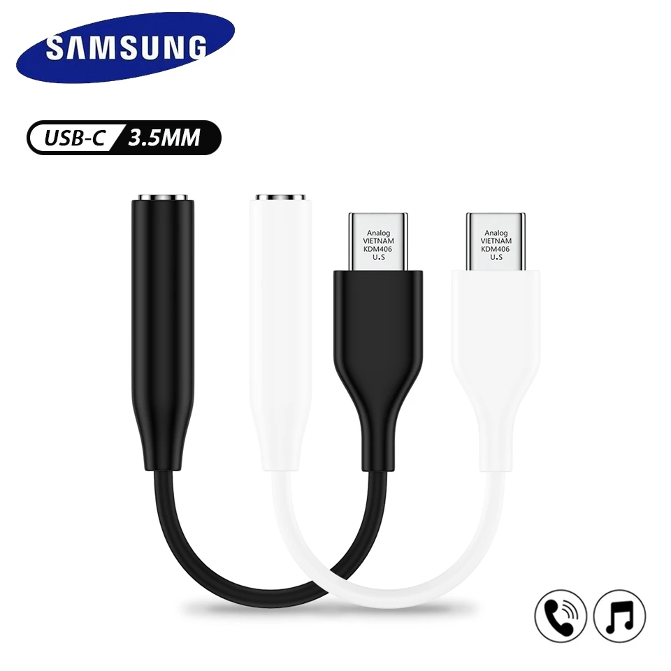 Original Samsung Type C 3.5 Jack Earphone Audio Aux Adapter Cable For Galaxy  Note 20 10 S21 S20 USB C To 3.5mm Headphone Adaptor|Mobile Phone Cables| -  AliExpress