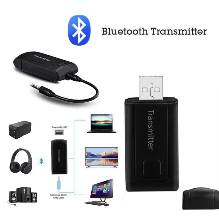 Аудио Bluetooth передатчик 3,5 мм беспроводной адаптер с Bluetooth Plug and Play ING-SHIPPING