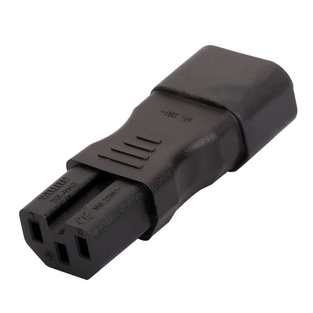 IEC 320 C14 Male To C15 Plug Female Power Plug Adapter Converter,WA-0162