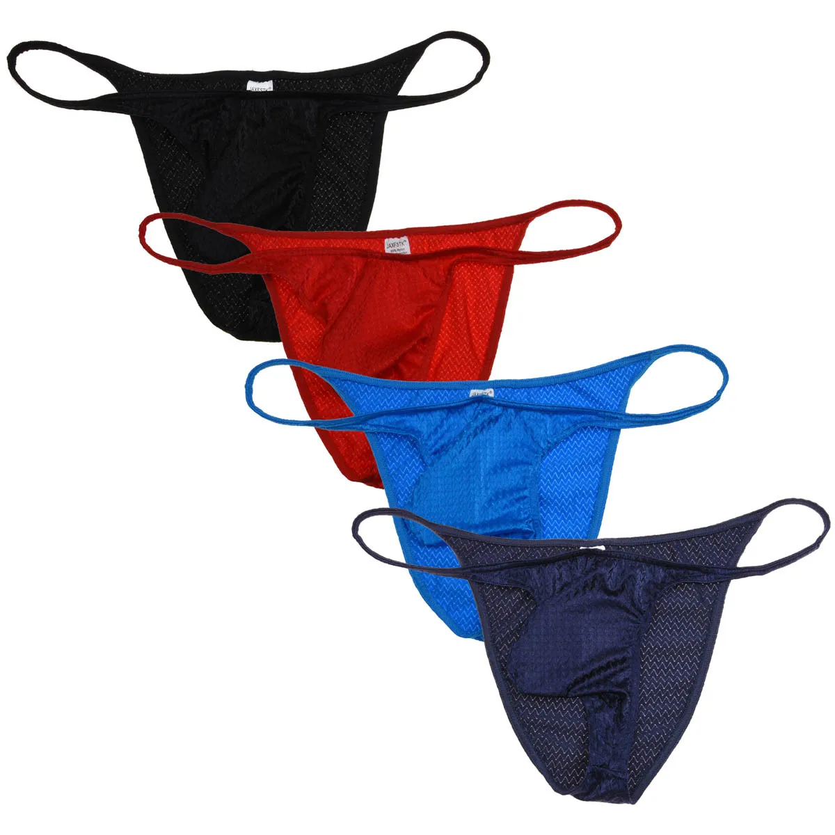 

Men String-rib Cheeky Briefs Underwear Sexy Male Drawnwork Liquid Posing Trunks