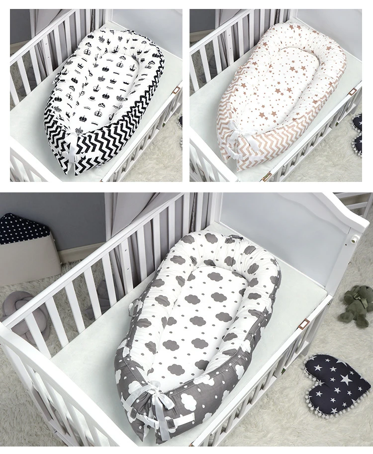 Детская кровать съемная и моющаяся 80*50 см дорожная кровать для Новорожденный ребенок детское гнездо кровать туристическая детская