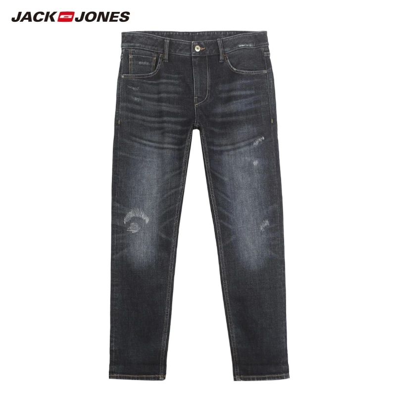 Мужские облегающие джинсы JackJones Стрейчевые длиной до щиколотки базовая мужская