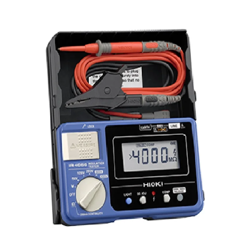 

HIOKI IR4056-20 Resistance Tester High Precision 5-Range 50 to 1000V Digital Insulation Tester High-brightness LED Display