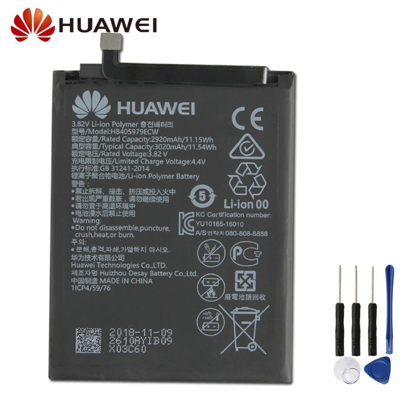 Оригинальный запасной аккумулятор HB405979ECW для Huawei Honor 7A Nova Glory Play 6S 6A 7 ENJOY 6 DIG AL00