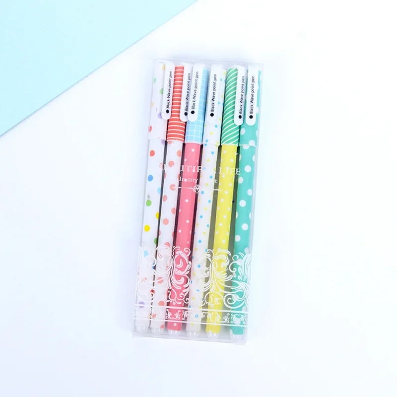 Ручки шариковые черные с тонким наконечником 0 38 мм 6 шт.|stationery office school|office schoolsupply