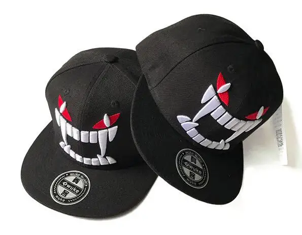 Новинка алиэкспресс Лидер продаж корейские бейсболки с большими зубами tiao-ping хип-хоп шапки хип-хоп скейтборд шапки мужские оптом кепки