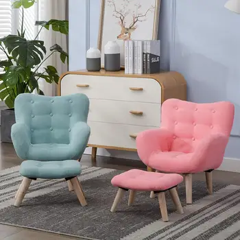 

New children's sofa chair boy girl change shoes stool small sofa kindergarten reading leather art cloth baby sofa