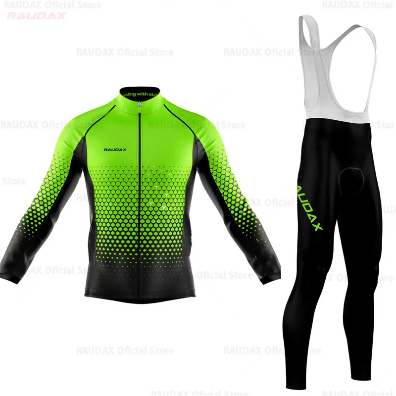 1 Cycling Jersey Set Men Pro Team Bike Uniform Spring/autumn Long Sleeve Cycling Jersey Clothing Ropa Ciclismo Cycling Kit - Цвет: 1