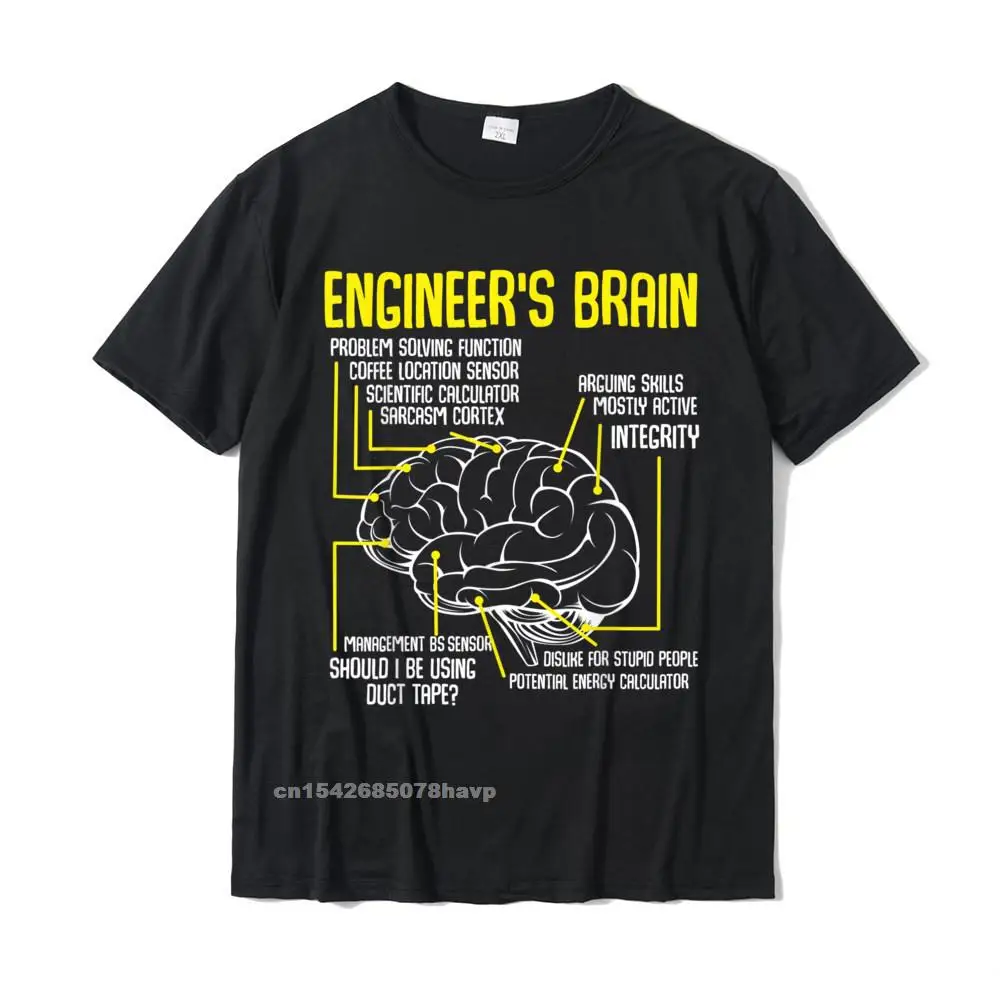 Casual 100% Cotton Top T-shirts for Men Short Sleeve Casual Tops T Shirt New Design Summer/Autumn O-Neck Tee-Shirt Casual Engineers Brain Funny Engineering Games Process Funny T-Shirt__2675.Engineers Brain Funny Engineering Games Process Funny T-Shirt  2675 black.