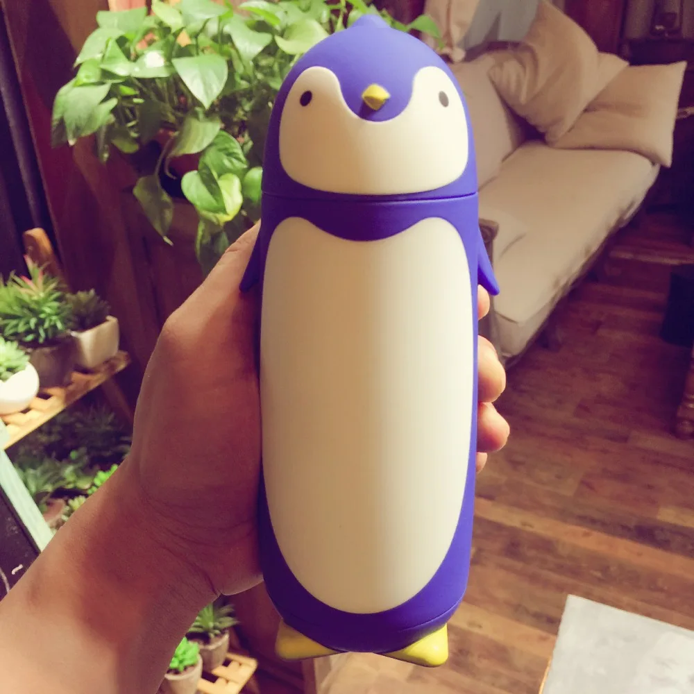 VILEAD-Penguin-Stainless-Steel-Thermos-Vacuum-Flasks-Cartoon-Thermos-Portable-Thermal-Insulated-Mug-Children-Drinking-Bottle