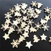 50pcs Wooden Christmas Tree Snowflakes Stars DIY Christmas Hanging Ornaments Pendant Table Confetti Christmas Home Decorations ► Photo 2/6