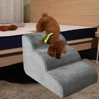 

Dog Stairs Cat Staircase 3 Steps Breathable Anti-slip Waterproof Pet Climbing Ladder Bed Cushion Mat Dogs Puppy Cat Dropshipping