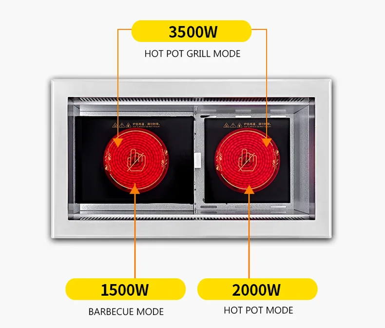 Корейский Электрический Гриль горячий горшок Коммерческая жареная печь бездымный барбекю Гриль Рыба горячий горшок плита оборудование GEL-3500DCX